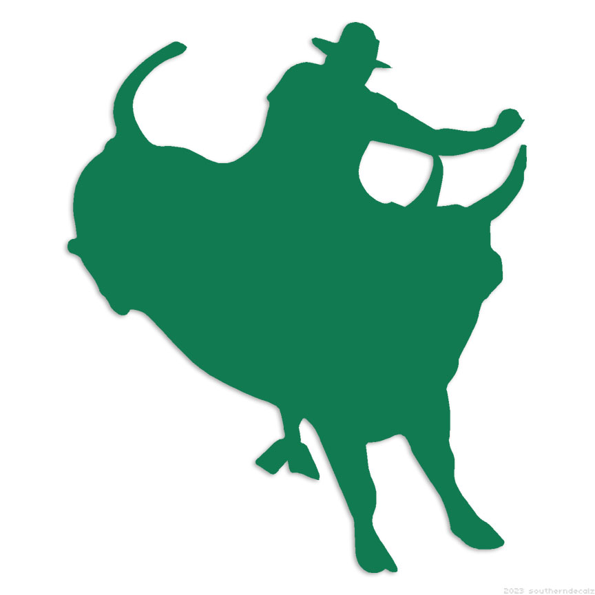 Bull Ride Rodeo - Decal Sticker - Multiple Colors & Sizes